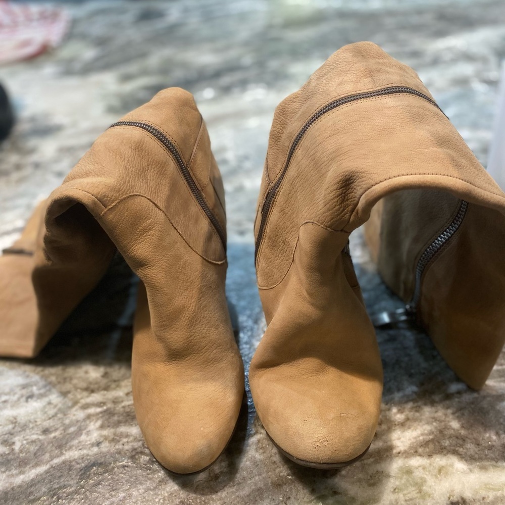 Bcbg Wedge Knee High boot in tan